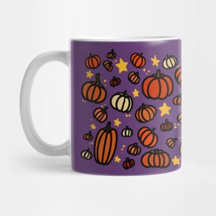 Pumpkins and Stars Autumn/Halloween Pattern Mug